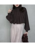 【アニュアンス/anuans】のキュプラコットンボリュームブラウス 人気、トレンドファッション・服の通販 founy(ファニー) ファッション Fashion レディースファッション Fashion for Women トップス・カットソー Cut & Sew Tops シャツ・ブラウス・オフィスカジュアル Elegant Blouses & Button-Ups インナー Innerwear キュプラ Cupro, Eco Fabric クラシック Classic, Timeless Style スタンド Stand Collar, Upright Stand パウダー Powder, Soft Tone フロント Front, Front Design モダン Modern, Contemporary 再入荷 Restock / Back in Stock 日本製 Made In Japan 夏 Summer エレガント 上品 Elegant thumbnail BROWN|ID: prp329100004858854 ipo3291000000036291680