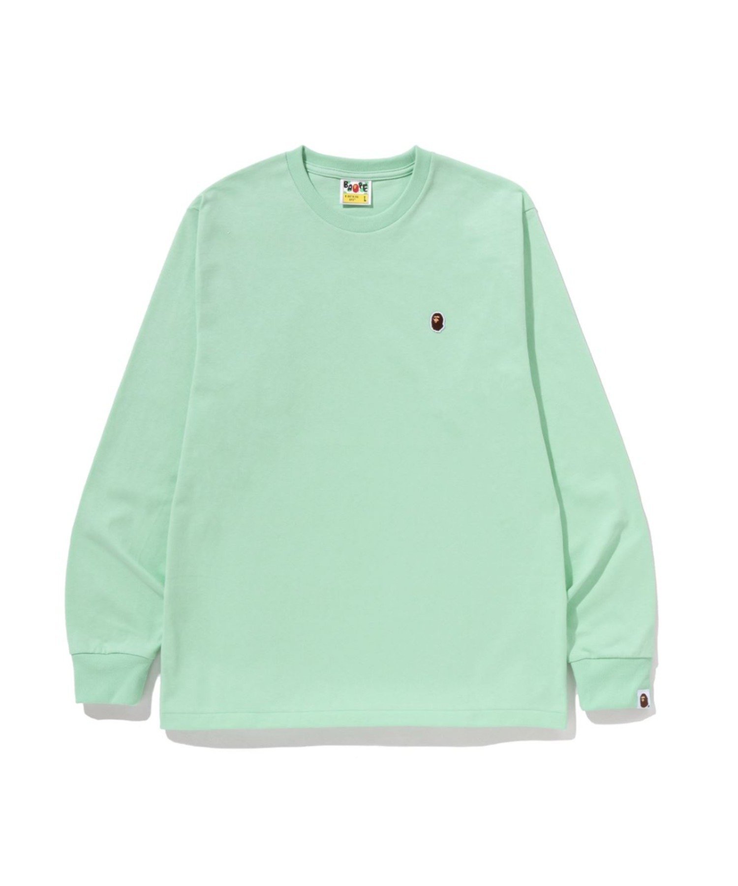 【ア ベイシング エイプ/A BATHING APE】のONE POINT LS TEE インテリア・キッズ・メンズ・レディースファッション・服の通販 founy(ファニー) ファッション Fashion レディースファッション Fashion for Women インナー Innerwear スリーブ Sleeve, Long Sleeve / Short Sleeve ロング Long, Long-Length ワンポイント One Point, Statement Accent GREEN|ID: prp329100004858875 ipo3291000000036248092