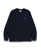 【ア ベイシング エイプ/A BATHING APE】のONE POINT LS TEE 人気、トレンドファッション・服の通販 founy(ファニー) ファッション Fashion レディースファッション Fashion for Women インナー Innerwear スリーブ Sleeve, Long Sleeve / Short Sleeve ロング Long, Long-Length ワンポイント One Point, Statement Accent thumbnail NAVY|ID: prp329100004858875 ipo3291000000036248093
