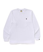 【ア ベイシング エイプ/A BATHING APE】のONE POINT LS TEE 人気、トレンドファッション・服の通販 founy(ファニー) ファッション Fashion レディースファッション Fashion for Women インナー Innerwear スリーブ Sleeve, Long Sleeve / Short Sleeve ロング Long, Long-Length ワンポイント One Point, Statement Accent thumbnail WHITE|ID: prp329100004858875 ipo3291000000036248096