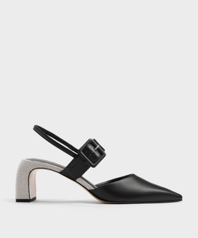 【チャールズ アンド キース/CHARLES & KEITH】のツートーン バックルポインテッドスリングバックパンプス 人気、トレンドファッション・服の通販 founy(ファニー) ファッション Fashion レディースファッション Fashion for Women バッグ Bags フィット Fit, Slim Fit フェミニン Feminine, Girly モダン Modern, Contemporary |ID:prp329100004858924