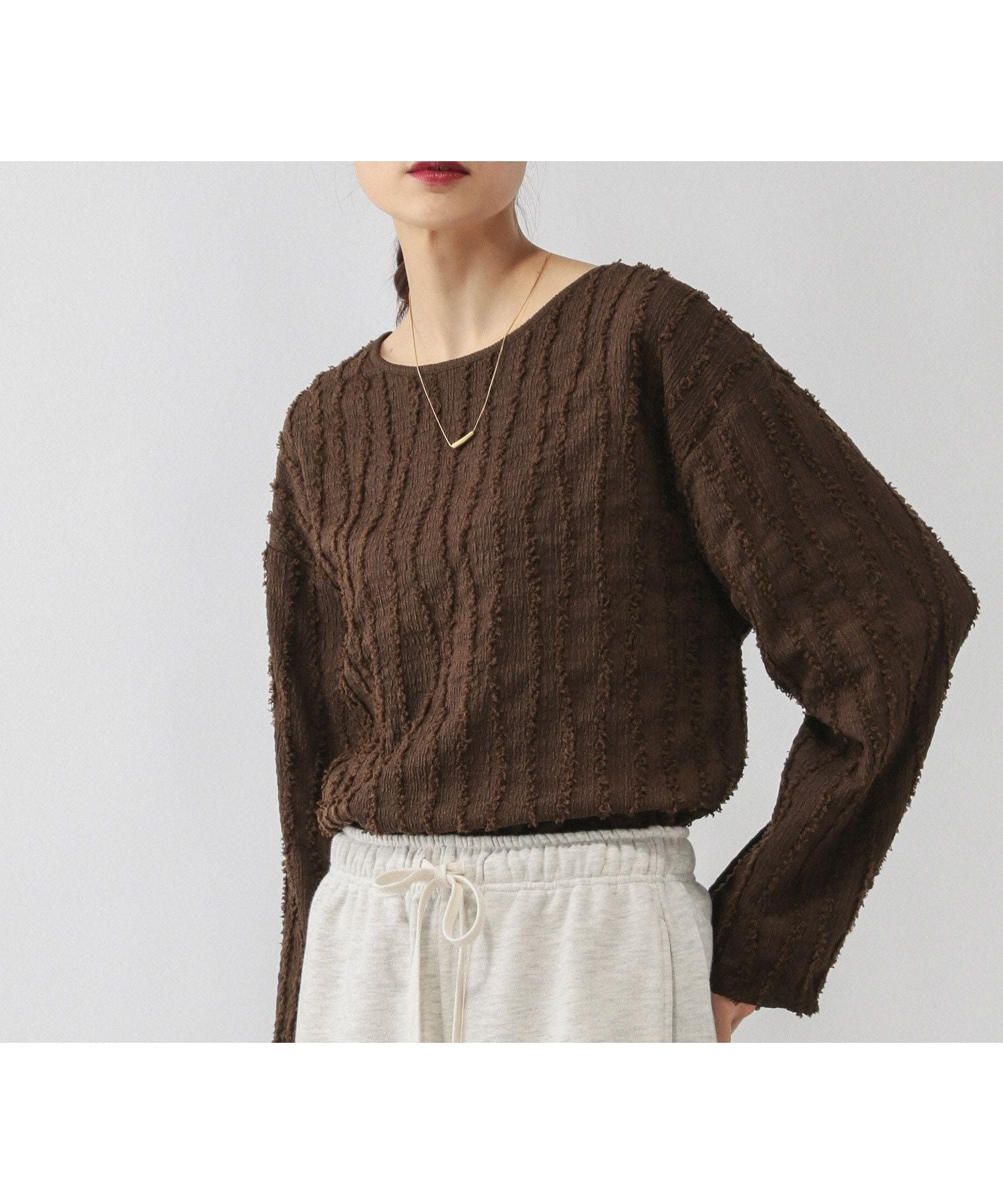 【グローバルワーク/GLOBAL WORK】のBeauteeジャガード/580844 インテリア・キッズ・メンズ・レディースファッション・服の通販 founy(ファニー) 　ファッション　Fashion　レディースファッション　Fashion for Women　おすすめ　Recommended / Our Picks　インナー　Innerwear　シンプル　Simple, Minimal　ジャカード／ジャガード　Jacquard, Woven Pattern　ジャケット　Jacket, Outerwear　デニム　Denim, Jeans Material　フリンジ　Fringe, Tassel　ベーシック　Basic, Essential　抗菌　Antibacterial, Bacteria-Resistant　ブラウン55|ID: prp329100004859321 ipo3291000000036248102