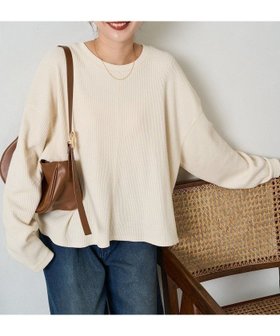 【フリークスストア/FREAK'S STORE】のワッフル ショート ラウンド クルー ネック プルオーバー【限定展開】 25AW 人気、トレンドファッション・服の通販 founy(ファニー) ファッション Fashion レディースファッション Fashion for Women トップス・カットソー Cut & Sew Tops カジュアルプルオーバー・ニットトップス Pullovers & Knit Tops / Casual Pullovers 2025年 2025 2025-2026秋冬・A/W Autumn/Winter 2025–26 AW25–26 冬 Winter / This Winter おすすめ Recommended / Our Picks インナー Innerwear カットソー Cut and Sewn Top ショート Short, Short Length シンプル Simple, Minimal フリル Frill, Ruffle ボトム Bottoms, Lower Wear ラウンド Round, Round Neck ワッフル Waffle, Waffle Knit 人気 Popular, Best Seller A/W・秋冬 Autumn/Winter |ID:prp329100004859349