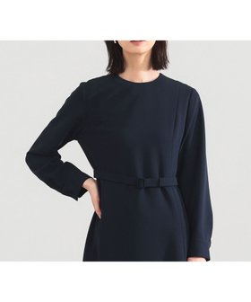 【デミルクス ビームス/Demi-Luxe BEAMS】のトリアセ ベルテッド ワンピース ビームスセレモニー2026 ハレの日 卒入式 フォーマル 保護者会 式典 入学式 卒業式 入園式 ママワンピ ブラックフォーマル 26SS 人気、トレンドファッション・服の通販 founy(ファニー) ファッション Fashion レディースファッション Fashion for Women ワンピース Dresses カフス Cuff Design コンパクト Compact, Small Size シンプル Simple, Minimal ジャケット Jacket, Outerwear ダブル Double, Double-Breasted ツイード Twill, Twill Weave 定番 Standard, Basic Item フォーマル Formal, Dressy フレア Flare, Flared ペプラム Peplum, Flared Hem おすすめ Recommended / Our Picks セレモニー Ceremony 入学式 Entrance Ceremony 卒業式 Graduation Ceremony 2026年 2026 |ID:prp329100004859453