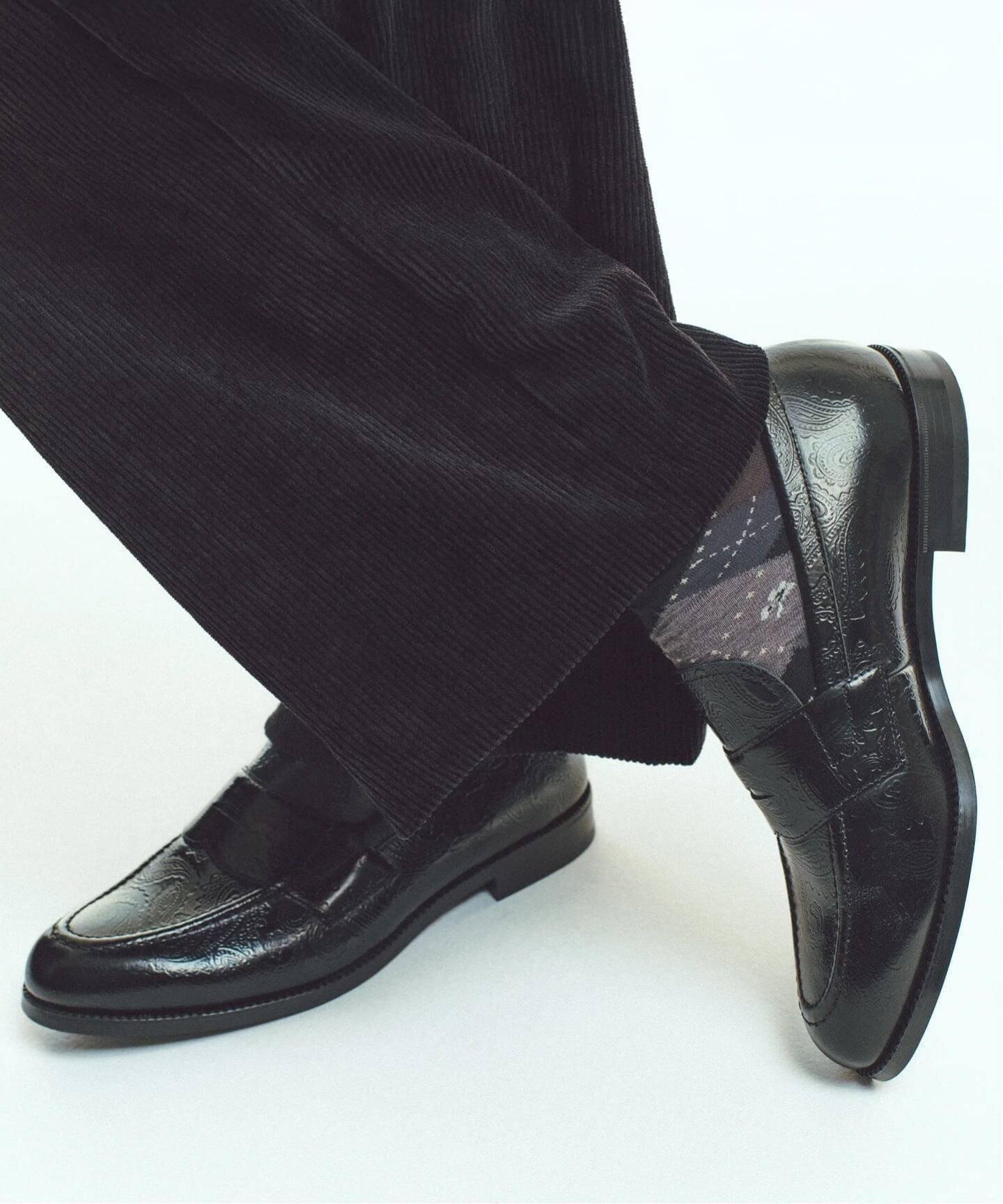 【ジョイントワークス/JOINT WORKS / MEN】の≪追加 ≫KENFORD/ケンフォード EMBOSSED LOAFERS インテリア・キッズ・メンズ・レディースファッション・服の通販 founy(ファニー) 　ファッション　Fashion　メンズファッション　Fashion for Men　クッション　Cushion, Throw Pillow　シューズ　Shoes, Footwear　スニーカー　Sneakers, Trainers　スマート　Smart, Elegant　フィット　Fit, Slim Fit　フォルム　Silhouette, Form　フォーマル　Formal, Dressy　ペイズリー　Paisley, Ethnic Pattern　日本製　Made In Japan　エレガント 上品　Elegant　ブラック|ID: prp329100004860414 ipo3291000000036264287