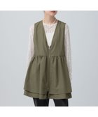 【レプシィム ローリーズファーム/LEPSIM LOWRYS FARM】のWZIPギャザーベスト 人気、トレンドファッション・服の通販 founy(ファニー) ファッション Fashion レディースファッション Fashion for Women アウター Coat / Outerwear Collection トップス・カットソー Cut & Sew Tops ベスト&ジレ / 重ね着スタイル Vests & Gilets おすすめ Recommended / Our Picks インナー Innerwear ギャザー Gathered, Ruffled ベスト Vest, Waistcoat レース Lace, Lace Fabric 今季 This Season, Current Season thumbnail オリーブ75|ID: prp329100004860424 ipo3291000000036291222