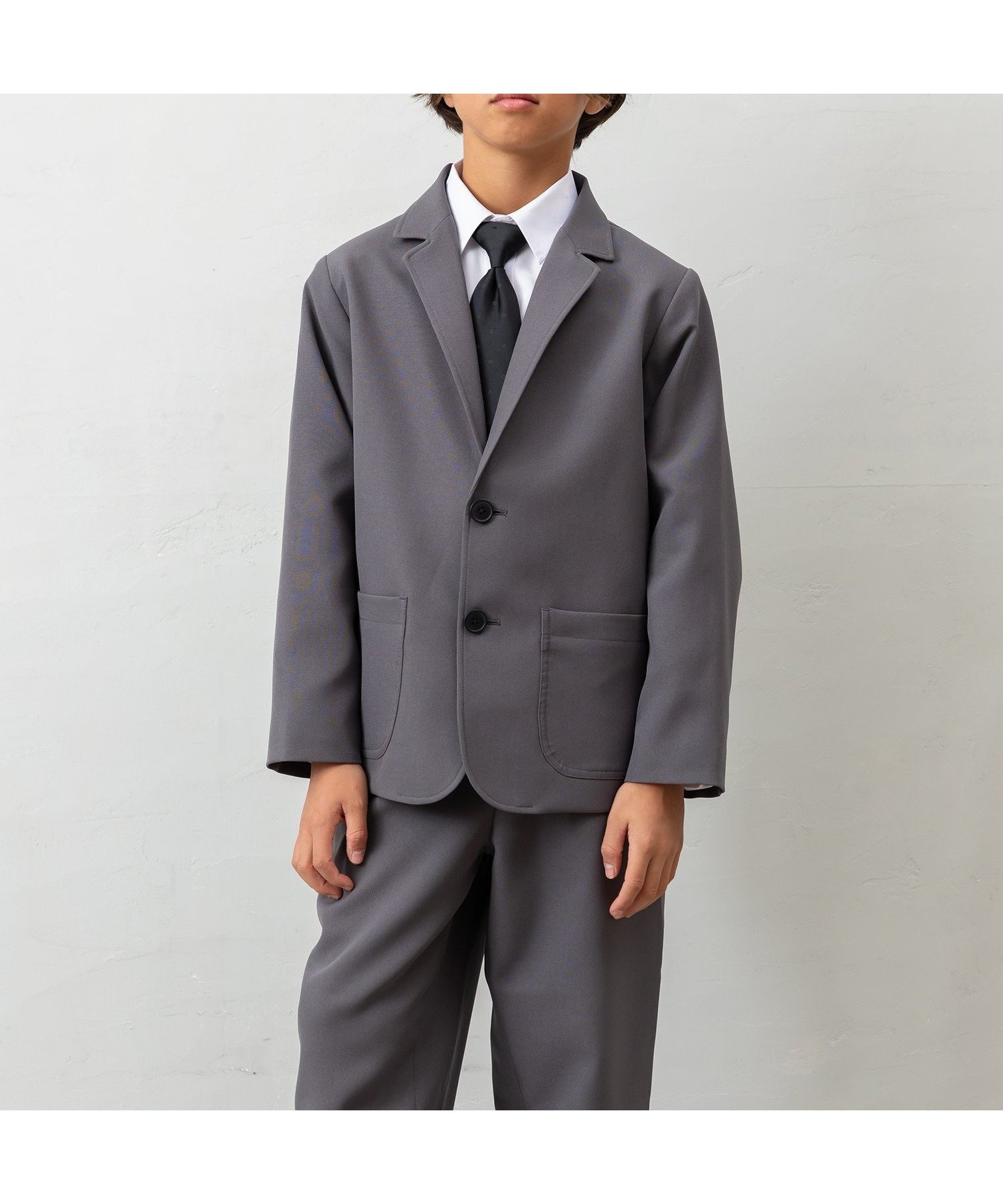 【パクシル/PAQXIL / KIDS】の【4点セットスーツ】ジャケット+パンツ+シャツ+ネクタイ 人気、トレンドファッション・服の通販 founy(ファニー) 　ファッション　Fashion　キッズファッション　Fashion for Kids　ボトムス　Bottoms　ジャケット　Jacket, Outerwear　スーツ　Suit, Formalwear　チェック　Check, Plaid, Tartan　バランス　Balance, Style Balance　パッチ　Patch, Appliqué　フォーマル　Formal, Dressy　ポケット　Pocket, Pocket Detail　セレモニー　Ceremony　入学式　Entrance Ceremony　卒業式　Graduation Ceremony　 other-1|ID: prp329100004860441 ipo3291000000035993509