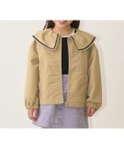 【ナルミヤ オンライン/NARUMIYA ONELINE / KIDS】のフリルカラーウィンドブレーカー ベージュ|ID: prp329100004860509 ipo3291000000035994914