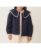 【ナルミヤ オンライン/NARUMIYA ONELINE / KIDS】のフリルカラーウィンドブレーカー 紺|ID: prp329100004860509 ipo3291000000035994916