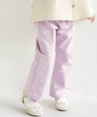 【エフオー オンラインストア/F.O.Online Store / KIDS】のハート・デイジー刺繍きゅんパンツ 人気、トレンドファッション・服の通販 founy(ファニー) ファッション Fashion キッズファッション Fashion for Kids ボトムス Bottoms ストレート Straight, Straight Cut デニム Denim, Jeans Material ブリーチ Bleach, Washed Finish ユーズド Used, Vintage-Look ワイド Wide, Wide Fit 人気 Popular, Best Seller 春 Spring thumbnail ピンク|ID: prp329100004860510 ipo3291000000036073531