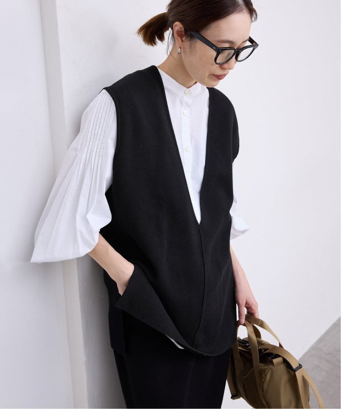 【スローブ イエナ/SLOBE IENA】のダブルフェイスコットンニットベスト インテリア・キッズ・メンズ・レディースファッション・服の通販 founy(ファニー) https://founy.com/ ファッション Fashion レディースファッション Fashion for Women アウター Coat / Outerwear Collection トップス・カットソー Cut & Sew Tops ニット Knit Tops & Sweaters ベスト&ジレ / 重ね着スタイル Vests & Gilets 2026年 2026 カットソー Cut and Sewn Top ダブル Double, Double-Breasted フェイス Face, Facial Design ベスト Vest, Waistcoat ロング Long, Long-Length 夏 Summer |ID: prp329100004860534 ipo3291000000036257593