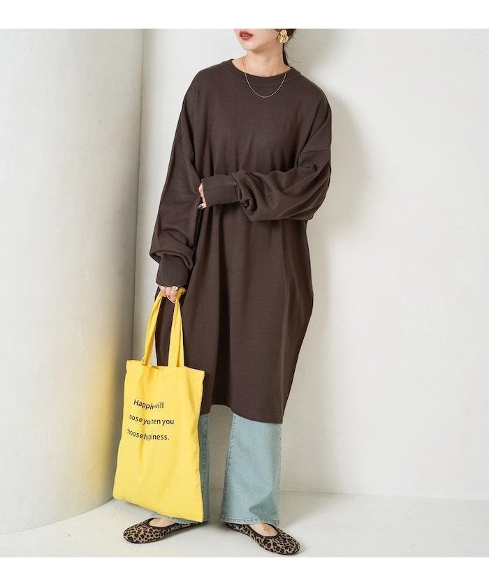 【フリークスストア/FREAK'S STORE】のニット ミニ ワンピース【限定展開】 25AW インテリア・キッズ・メンズ・レディースファッション・服の通販 founy(ファニー) 　ファッション　Fashion　レディースファッション　Fashion for Women　ワンピース　Dresses　2025年　2025　2025-2026秋冬・A/W　Autumn/Winter 2025–26 AW25–26　冬　Winter / This Winter　ショルダー　Shoulder, Shoulder Strap　シンプル　Simple, Minimal　スリーブ　Sleeve, Long Sleeve / Short Sleeve　チュニック　Tunic, Long Top　トレンド　Trend, Trending Now　ドロップ　Drop Shoulder, Dropped Style　ビッグ　Big, Oversized　ボトム　Bottoms, Lower Wear　レギンス　Leggings, Stretch Pants　人気　Popular, Best Seller　定番　Standard, Basic Item　A/W・秋冬　Autumn/Winter　ダークブラウン|ID: prp329100004860596 ipo3291000000036213321