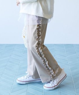 【デビロック/devirock / KIDS】の【イージーウォッシュ】乾燥機OK サイドフリルパンツ ロングパンツ ボトムス 25AW 人気、トレンドファッション・服の通販 founy(ファニー) ファッション Fashion キッズファッション Fashion for Kids ボトムス Bottoms ストレッチ Stretch, Stretchy Fabric トレンド Trend, Trending Now なめらか Smooth, Silky Texture フリル Frill, Ruffle ロング Long, Long-Length おすすめ Recommended / Our Picks 2025年 2025 2025-2026秋冬・A/W Autumn/Winter 2025–26 AW25–26 |ID:prp329100004861172