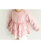 【エフオー オンラインストア/F.O.Online Store / KIDS】の袖リボンティアードペプラムトップス ピンク|ID: prp329100004861184 ipo3291000000036010214