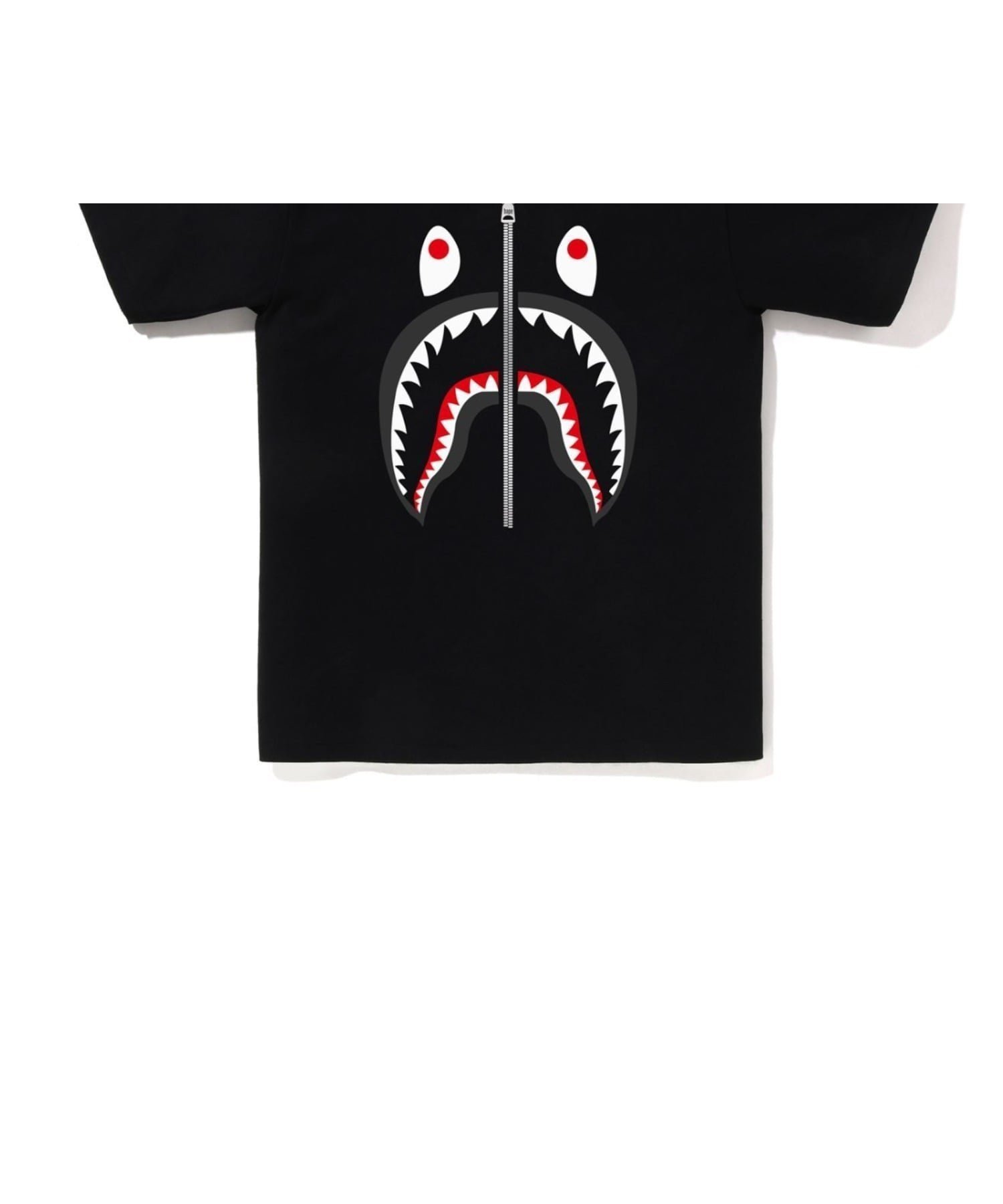 【ア ベイシング エイプ/A BATHING APE】のSHARK TEE インテリア・キッズ・メンズ・レディースファッション・服の通販 founy(ファニー) 　ファッション　Fashion　レディースファッション　Fashion for Women　インナー　Innerwear　ショート　Short, Short Length　スリーブ　Sleeve, Long Sleeve / Short Sleeve　フロント　Front, Front Design　プリント　Print, Printed Pattern　モチーフ　Motif, Design Theme　ラバー　Rubber, Rubber Sole　BLACK|ID: prp329100004861200 ipo3291000000036010582