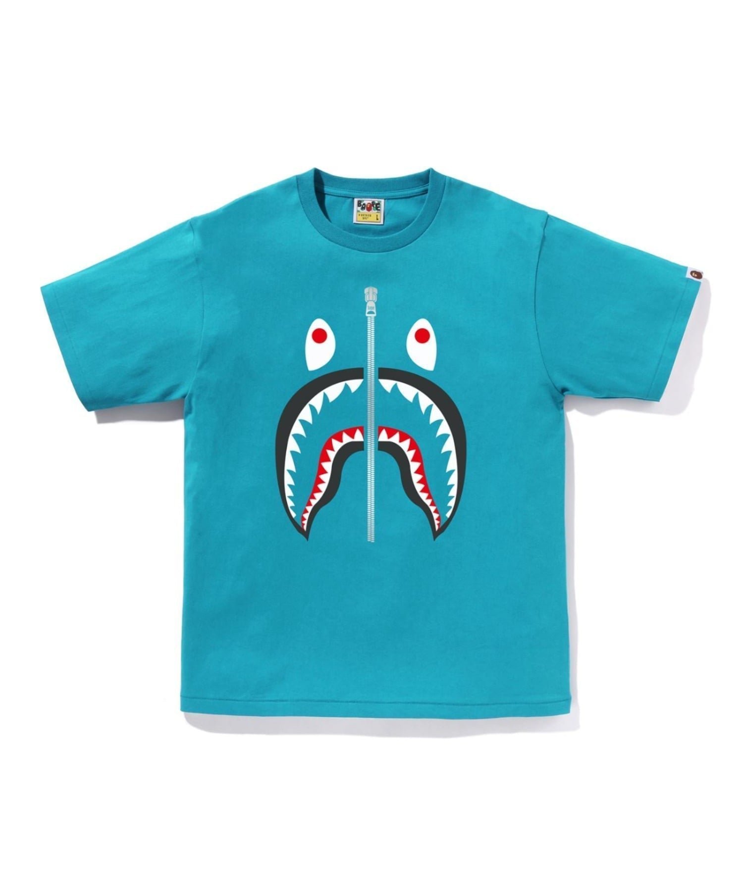 【ア ベイシング エイプ/A BATHING APE】のSHARK TEE インテリア・キッズ・メンズ・レディースファッション・服の通販 founy(ファニー) 　ファッション　Fashion　レディースファッション　Fashion for Women　インナー　Innerwear　ショート　Short, Short Length　スリーブ　Sleeve, Long Sleeve / Short Sleeve　フロント　Front, Front Design　プリント　Print, Printed Pattern　モチーフ　Motif, Design Theme　ラバー　Rubber, Rubber Sole　BLUE|ID: prp329100004861200 ipo3291000000036010584