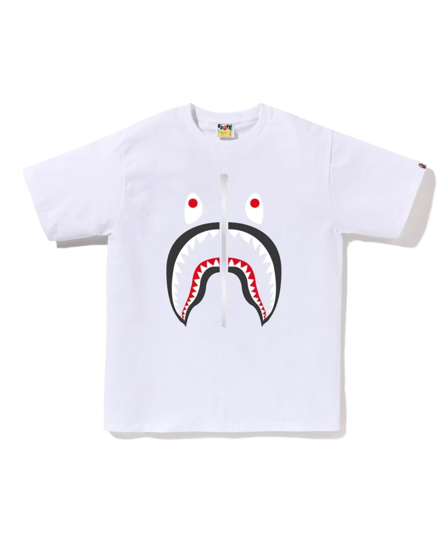 【ア ベイシング エイプ/A BATHING APE】のSHARK TEE インテリア・キッズ・メンズ・レディースファッション・服の通販 founy(ファニー) 　ファッション　Fashion　レディースファッション　Fashion for Women　インナー　Innerwear　ショート　Short, Short Length　スリーブ　Sleeve, Long Sleeve / Short Sleeve　フロント　Front, Front Design　プリント　Print, Printed Pattern　モチーフ　Motif, Design Theme　ラバー　Rubber, Rubber Sole　WHITE|ID: prp329100004861200 ipo3291000000036010598