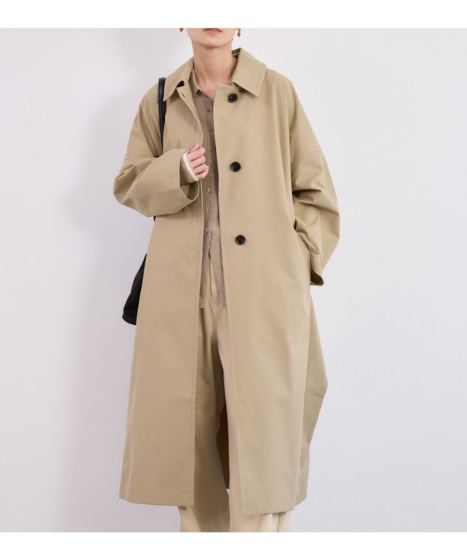 【バンヤードストーム/BARNYARDSTORM】のステンカラーテントコート【撥水】【JAPAN FABRIC】 人気、トレンドファッション・服の通販 founy(ファニー) 　ファッション　Fashion　レディースファッション　Fashion for Women　アウター　Coat / Outerwear Collection　コート・ロングコート・ピーコート　Long Coats, Peacoats & More　スニーカー　Sneakers, Trainers　スポーティ　Sporty, Casual Athletic　スリット　Slit, Slit Detail　デニム　Denim, Jeans Material　エレガント 上品　Elegant　 other-1|ID: prp329100004861222 ipo3291000000036011349