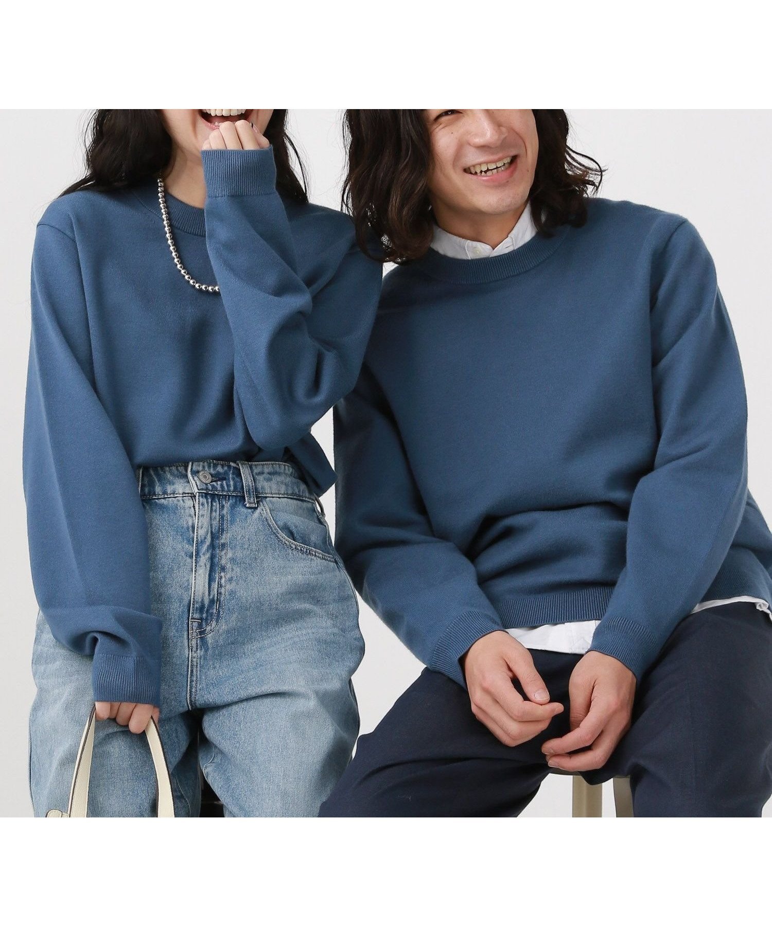 【グローバルワーク/GLOBAL WORK】のメルティクルーネックプルオーバー/523898 インテリア・キッズ・メンズ・レディースファッション・服の通販 founy(ファニー) ファッション Fashion レディースファッション Fashion for Women トップス・カットソー Cut & Sew Tops カジュアルプルオーバー・ニットトップス Pullovers & Knit Tops / Casual Pullovers 2024年 2024 2024-2025秋冬・A/W Autumn/Winter 2024–25 AW24–25 おすすめ Recommended / Our Picks インナー Innerwear シンプル Simple, Minimal ジャケット Jacket, Outerwear ボトム Bottoms, Lower Wear 秋 Autumn A/W・秋冬 Autumn/Winter ブルー82|ID: prp329100004861562 ipo3291000000036036064