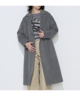 【コムサ/COMME CA】のリサイクルアンゴラウール ロングチェスターコート 人気、トレンドファッション・服の通販 founy(ファニー) ファッション Fashion レディースファッション Fashion for Women アウター Coat / Outerwear Collection コート・ロングコート・ピーコート Long Coats, Peacoats & More チェスターコート・ロング丈アウター Chester Coats / Chesterfield Long Coats アンゴラ Angora Knitwear ショルダー Shoulder, Shoulder Strap ドロップ Drop Shoulder, Dropped Style パターン Pattern, Design Print マニッシュ Mannish, Boyish エレガント 上品 Elegant |ID:prp329100004861585