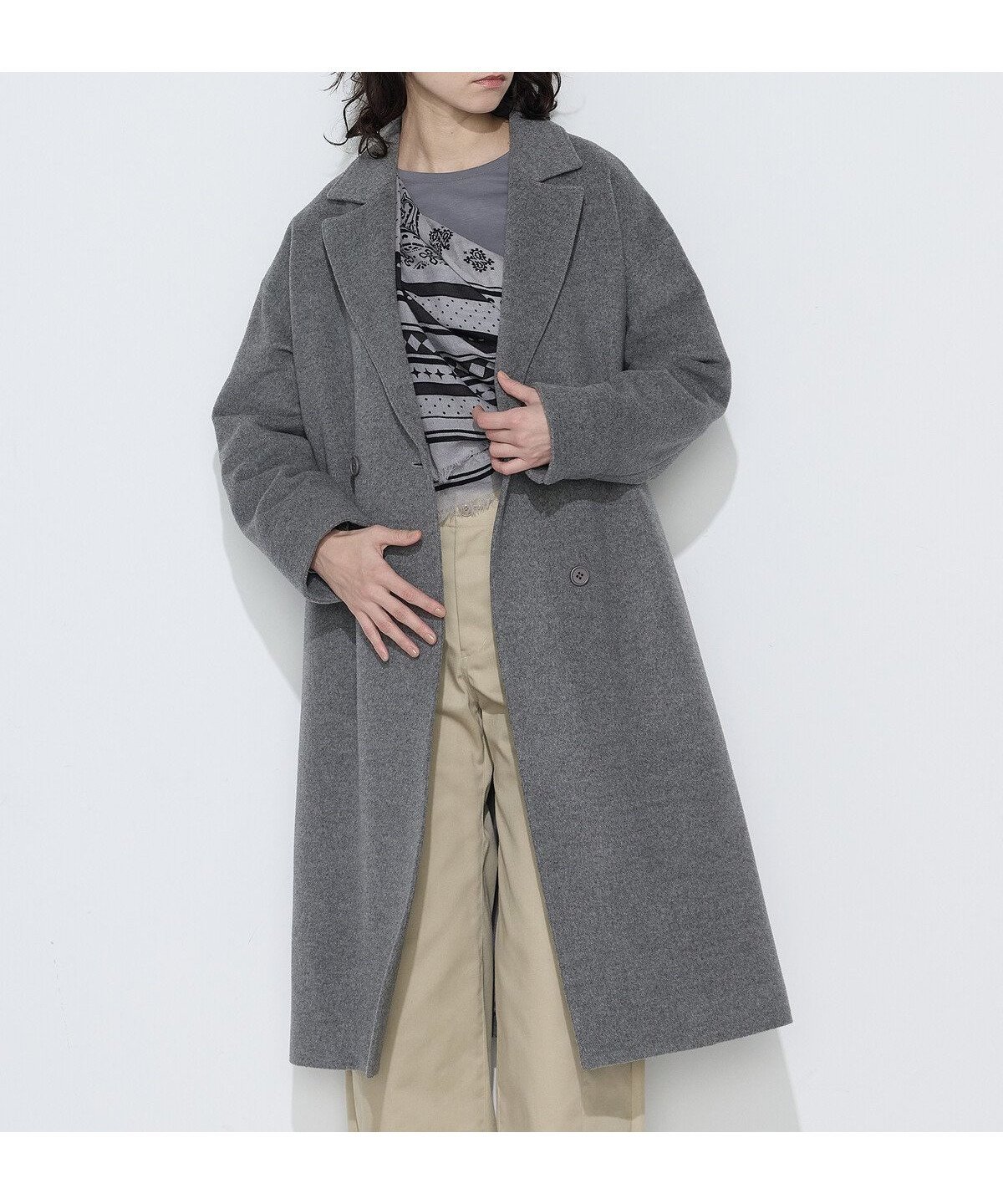 【コムサ/COMME CA】のリサイクルアンゴラウール ロングチェスターコート 人気、トレンドファッション・服の通販 founy(ファニー) ファッション Fashion レディースファッション Fashion for Women アウター Coat / Outerwear Collection コート・ロングコート・ピーコート Long Coats, Peacoats & More チェスターコート・ロング丈アウター Chester Coats / Chesterfield Long Coats アンゴラ Angora Knitwear ショルダー Shoulder, Shoulder Strap ドロップ Drop Shoulder, Dropped Style パターン Pattern, Design Print マニッシュ Mannish, Boyish エレガント 上品 Elegant other-1|ID: prp329100004861585 ipo3291000000036037659