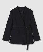 【アナイ/ANAYI】の【セットアップ対応商品】ポリウールノーカラーベルテッドジャケット 人気、トレンドファッション・服の通販 founy(ファニー) ファッション Fashion レディースファッション Fashion for Women アウター Coat / Outerwear Collection レディースジャケット・軽アウター Jackets ジャケット Jacket, Outerwear ストレート Straight, Straight Cut スマート Smart, Elegant セットアップ Set-Up, Coordinated Outfit フォルム Silhouette, Form フロント Front, Front Design A/W・秋冬 Autumn/Winter 再入荷 Restock / Back in Stock thumbnail black|ID: prp329100004861593 ipo3291000000036038001