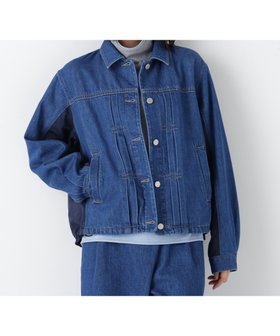 【ヒューマンウーマン/HUMAN WOMAN】のソフトデニムドッキングブルゾン 人気、トレンドファッション・服の通販 founy(ファニー) ファッション Fashion レディースファッション Fashion for Women アウター Coat / Outerwear Collection ブルゾンジャケット・スポーティアウター Blouson Jackets おすすめ Recommended / Our Picks キルティング Quilted, Quilting キルト Quilt, Quilted Fabric スタンダード Standard, Basic セットアップ Set-Up, Coordinated Outfit タフタ Taffeta, Structured Fabric デニム Denim, Jeans Material ドッキング Docking, Mixed Material ブラウジング Blouson Silhouette, Cinched Waist ブルゾン Blouson, Bomber Jacket 春 Spring |ID:prp329100004861597