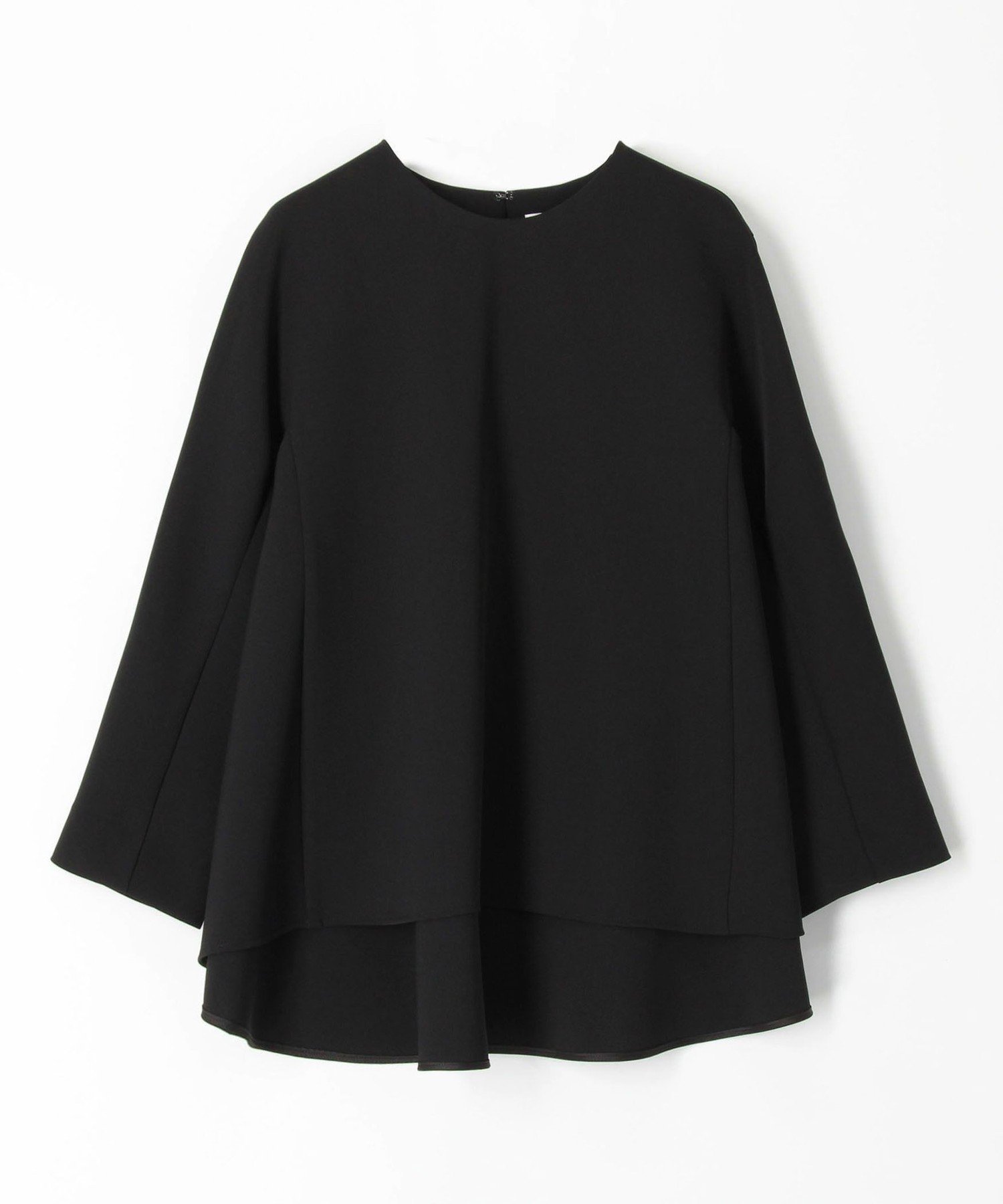 【トゥモローランド/TOMORROWLAND】のドライダブルクロス クルーネックプルオーバー インテリア・キッズ・メンズ・レディースファッション・服の通販 founy(ファニー) 　ファッション　Fashion　レディースファッション　Fashion for Women　トップス・カットソー　Cut & Sew Tops　カジュアルプルオーバー・ニットトップス　Pullovers & Knit Tops / Casual Pullovers　ジャケット　Jacket, Outerwear　セットアップ　Set-Up, Coordinated Outfit　バランス　Balance, Style Balance　フレア　Flare, Flared　フロント　Front, Front Design　おすすめ　Recommended / Our Picks　エレガント 上品　Elegant　セレモニー　Ceremony　入学式　Entrance Ceremony　19 ブラック|ID: prp329100004861603 ipo3291000000036038768