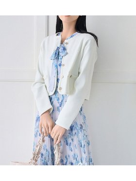 【セルフォード/CELFORD】の【UVカット】トリム刺繍カーディガン 人気、トレンドファッション・服の通販 founy(ファニー) ファッション Fashion レディースファッション Fashion for Women トップス・カットソー Cut & Sew Tops カーディガン・羽織り Layered Style Cardigans おすすめ Recommended / Our Picks ウェーブ Wavy Pattern カーディガン Cardigan, Knitwear ジャケット Jacket, Outerwear スマート Smart, Elegant パイピング Piping, Trim Design ボックス Boxy, Box Shape ポケット Pocket, Pocket Detail ロング Long, Long-Length |ID:prp329100004861607
