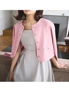 【セルフォード/CELFORD】の【UVカット】トリム刺繍カーディガン 人気、トレンドファッション・服の通販 founy(ファニー) ファッション Fashion レディースファッション Fashion for Women トップス・カットソー Cut & Sew Tops カーディガン・羽織り Layered Style Cardigans おすすめ Recommended / Our Picks ウェーブ Wavy Pattern カーディガン Cardigan, Knitwear ジャケット Jacket, Outerwear スマート Smart, Elegant パイピング Piping, Trim Design ボックス Boxy, Box Shape ポケット Pocket, Pocket Detail ロング Long, Long-Length thumbnail PNK[066]|ID: prp329100004861607 ipo3291000000036038990