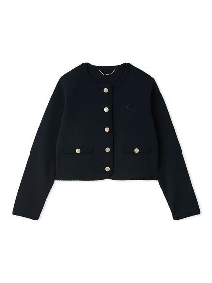 【セルフォード/CELFORD】の【UVカット】トリム刺繍カーディガン インテリア・キッズ・メンズ・レディースファッション・服の通販 founy(ファニー) 　ファッション　Fashion　レディースファッション　Fashion for Women　トップス・カットソー　Cut & Sew Tops　カーディガン・羽織り　Layered Style Cardigans　おすすめ　Recommended / Our Picks　ウェーブ　Wavy Pattern　カーディガン　Cardigan, Knitwear　ジャケット　Jacket, Outerwear　スマート　Smart, Elegant　パイピング　Piping, Trim Design　ボックス　Boxy, Box Shape　ポケット　Pocket, Pocket Detail　ロング　Long, Long-Length　NVY[089]|ID: prp329100004861607 ipo3291000000036038993