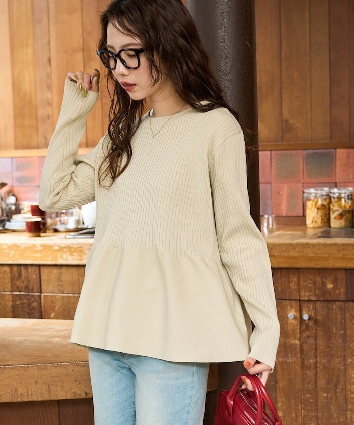 【フリークスストア/FREAK'S STORE】のウォッシャブル ペプラム ニット プルオーバー【限定展開】 25AW 人気、トレンドファッション・服の通販 founy(ファニー) 　ファッション　Fashion　レディースファッション　Fashion for Women　トップス・カットソー　Cut & Sew Tops　ニット　Knit Tops & Sweaters　カジュアルプルオーバー・ニットトップス　Pullovers & Knit Tops / Casual Pullovers　2025年　2025　2025-2026秋冬・A/W　Autumn/Winter 2025–26 AW25–26　冬　Winter / This Winter　おすすめ　Recommended / Our Picks　ウォッシャブル　Machine Washable　ジャケット　Jacket, Outerwear　スニーカー　Sneakers, Trainers　セットアップ　Set-Up, Coordinated Outfit　デニム　Denim, Jeans Material　トレンド　Trend, Trending Now　ペプラム　Peplum, Flared Hem　人気　Popular, Best Seller　A/W・秋冬　Autumn/Winter　ビジネス 仕事 通勤　Business / Work / Commuting　 other-1|ID: prp329100004861612 ipo3291000000036039333