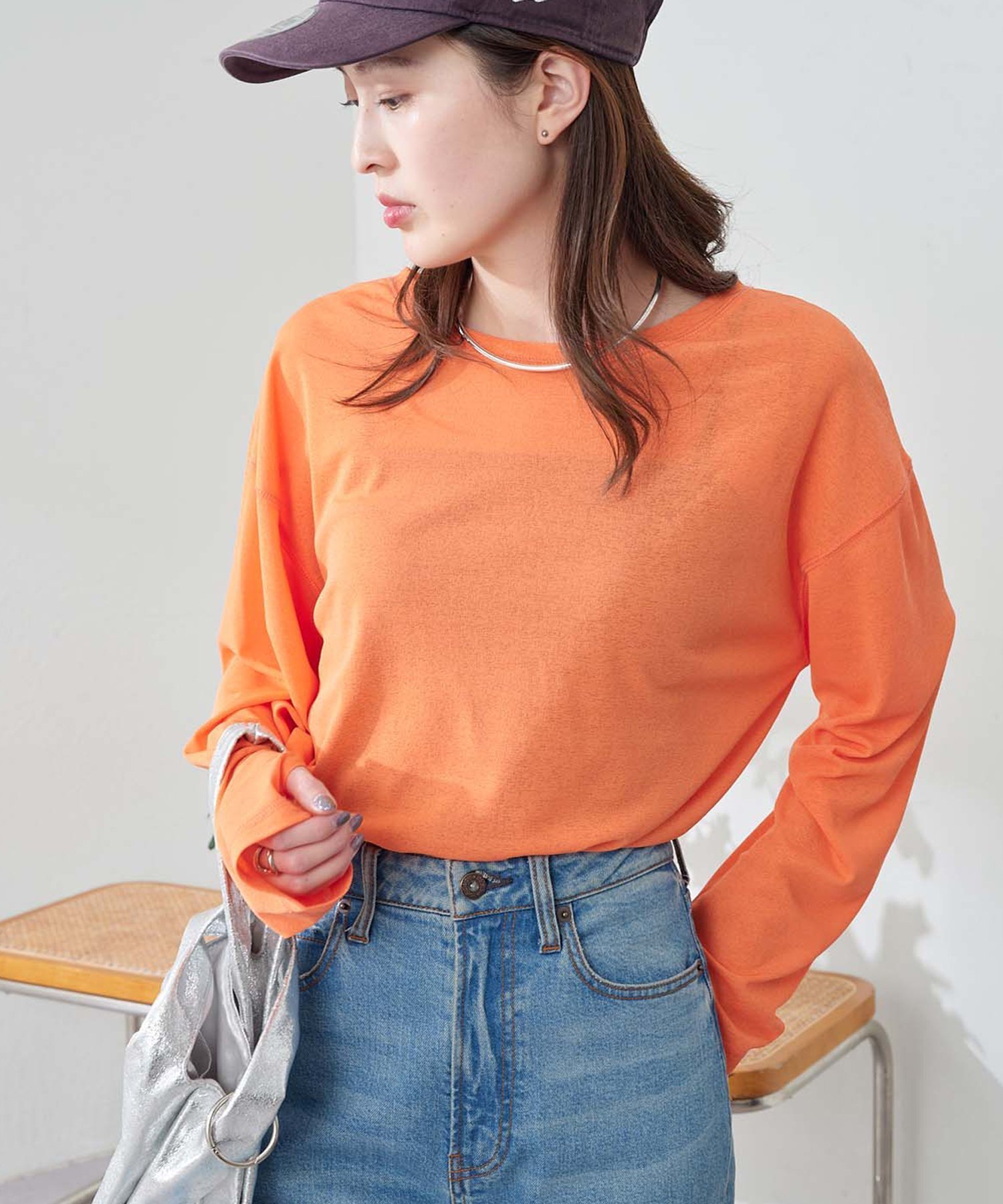 【チャオパニックティピー/CIAOPANIC TYPY】の【17色展開】サイドスリットシアートップス インテリア・キッズ・メンズ・レディースファッション・服の通販 founy(ファニー) 　ファッション　Fashion　レディースファッション　Fashion for Women　トップス・カットソー　Cut & Sew Tops　インナー　Innerwear　秋　Autumn　キャミソール　Camisole, Spaghetti Strap Top　キャミワンピース　Cami Dress, Slip Dress　サロペット　Overalls, Salopette　シアー　Sheer, See-Through　シンプル　Simple, Minimal　スウェット / スエット　Sweatshirt, Sweatwear　スリット　Slit, Slit Detail　デニム　Denim, Jeans Material　トレンド　Trend, Trending Now　フォーマル　Formal, Dressy　ルーズ　Loose, Oversized　ロング　Long, Long-Length　再入荷　Restock / Back in Stock　おすすめ　Recommended / Our Picks　オレンジ|ID: prp329100004861623 ipo3291000000036040170