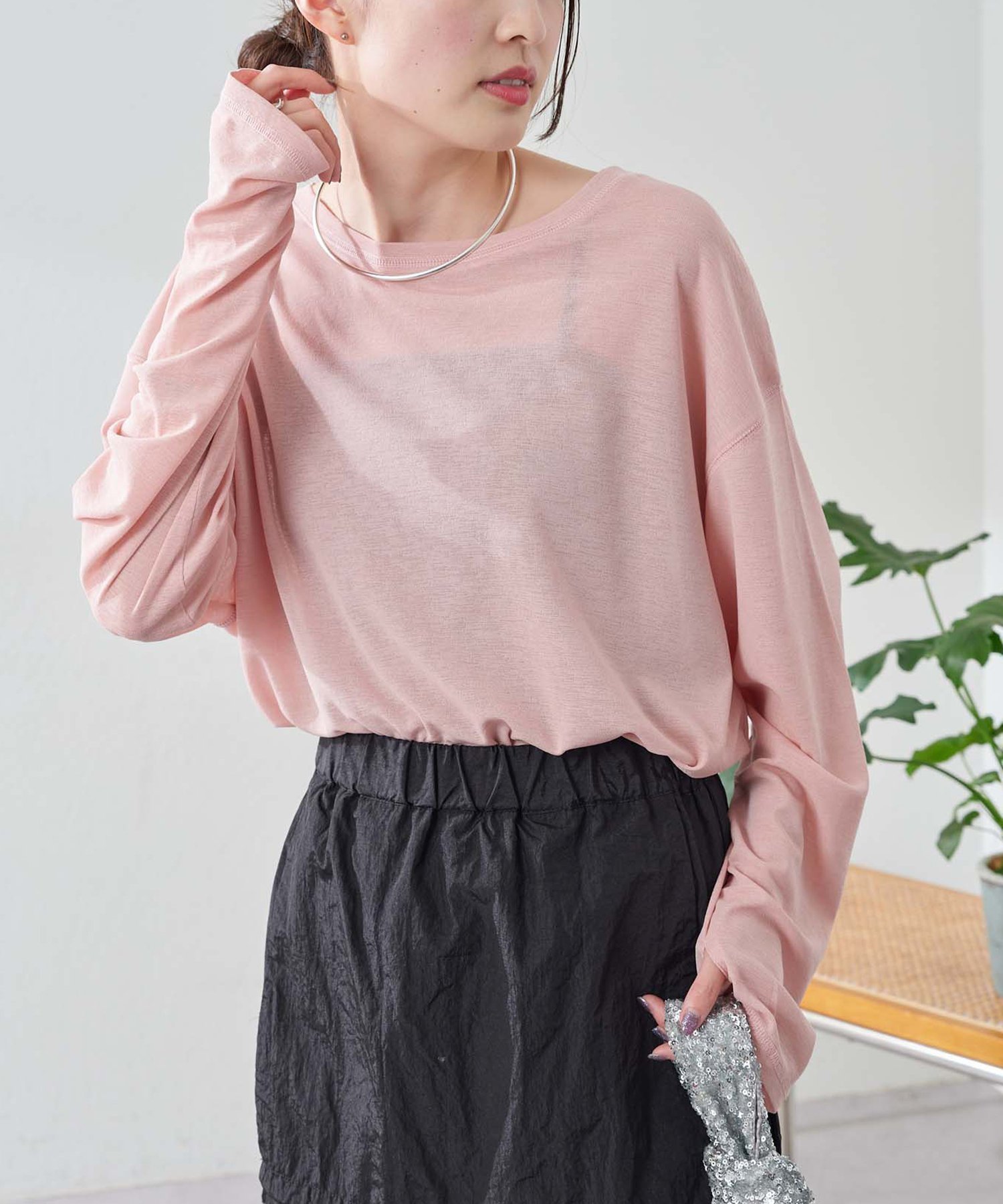 【チャオパニックティピー/CIAOPANIC TYPY】の【17色展開】サイドスリットシアートップス インテリア・キッズ・メンズ・レディースファッション・服の通販 founy(ファニー) 　ファッション　Fashion　レディースファッション　Fashion for Women　トップス・カットソー　Cut & Sew Tops　インナー　Innerwear　秋　Autumn　キャミソール　Camisole, Spaghetti Strap Top　キャミワンピース　Cami Dress, Slip Dress　サロペット　Overalls, Salopette　シアー　Sheer, See-Through　シンプル　Simple, Minimal　スウェット / スエット　Sweatshirt, Sweatwear　スリット　Slit, Slit Detail　デニム　Denim, Jeans Material　トレンド　Trend, Trending Now　フォーマル　Formal, Dressy　ルーズ　Loose, Oversized　ロング　Long, Long-Length　再入荷　Restock / Back in Stock　おすすめ　Recommended / Our Picks　ピンク|ID: prp329100004861623 ipo3291000000036040189