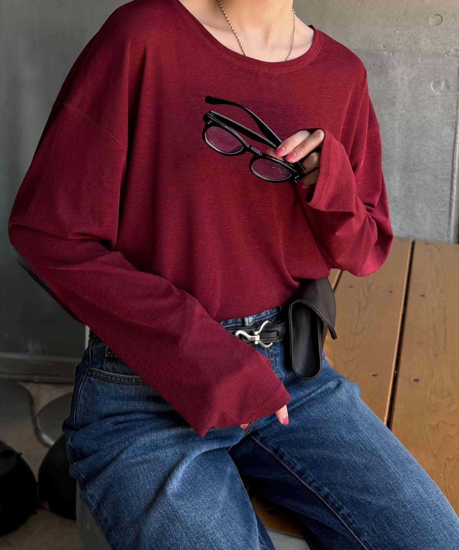 【チャオパニックティピー/CIAOPANIC TYPY】の【17色展開】サイドスリットシアートップス インテリア・キッズ・メンズ・レディースファッション・服の通販 founy(ファニー) 　ファッション　Fashion　レディースファッション　Fashion for Women　トップス・カットソー　Cut & Sew Tops　インナー　Innerwear　秋　Autumn　キャミソール　Camisole, Spaghetti Strap Top　キャミワンピース　Cami Dress, Slip Dress　サロペット　Overalls, Salopette　シアー　Sheer, See-Through　シンプル　Simple, Minimal　スウェット / スエット　Sweatshirt, Sweatwear　スリット　Slit, Slit Detail　デニム　Denim, Jeans Material　トレンド　Trend, Trending Now　フォーマル　Formal, Dressy　ルーズ　Loose, Oversized　ロング　Long, Long-Length　再入荷　Restock / Back in Stock　おすすめ　Recommended / Our Picks　バーガンディー|ID: prp329100004861623 ipo3291000000036040209