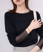 【スローブ イエナ/SLOBE IENA】の《WEB限定/追加》レイヤードフロッキードットスリーブロンTEE 人気、トレンドファッション・服の通販 founy(ファニー) ファッション Fashion レディースファッション Fashion for Women トップス・カットソー Cut & Sew Tops ロングTシャツ・Tシャツ Longline T-Shirts & Tees 2026年 2026 インナー Innerwear カットソー Cut and Sewn Top カーディガン Cardigan, Knitwear ジャケット Jacket, Outerwear スウェット / スエット Sweatshirt, Sweatwear チュール Tulip, Tulip Motif ドット Polka Dot, Dot Pattern thumbnail ブラック|ID: prp329100004861628 ipo3291000000036040746