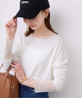 【スローブ イエナ/SLOBE IENA】の《WEB限定/追加》レイヤードフロッキードットスリーブロンTEE 人気、トレンドファッション・服の通販 founy(ファニー) ファッション Fashion レディースファッション Fashion for Women トップス・カットソー Cut & Sew Tops ロングTシャツ・Tシャツ Longline T-Shirts & Tees 2026年 2026 インナー Innerwear カットソー Cut and Sewn Top カーディガン Cardigan, Knitwear ジャケット Jacket, Outerwear スウェット / スエット Sweatshirt, Sweatwear チュール Tulip, Tulip Motif ドット Polka Dot, Dot Pattern |ID:prp329100004861628