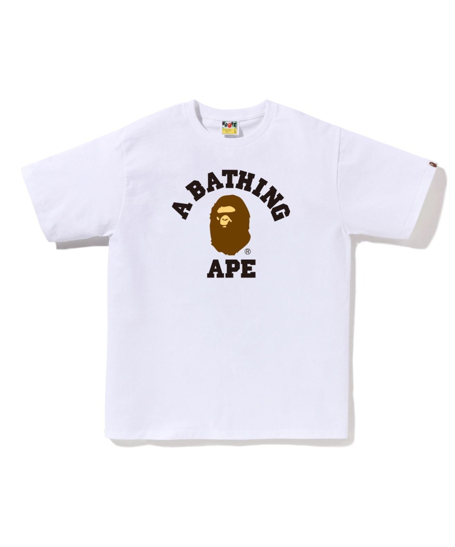 【ア ベイシング エイプ/A BATHING APE】のCOLLEGE TEE インテリア・キッズ・メンズ・レディースファッション・服の通販 founy(ファニー) 　ファッション　Fashion　レディースファッション　Fashion for Women　フィット　Fit, Slim Fit　プリント　Print, Printed Pattern　ラバー　Rubber, Rubber Sole　レギュラー　Regular, Standard Fit　WHITE|ID: prp329100004861629 ipo3291000000036040834