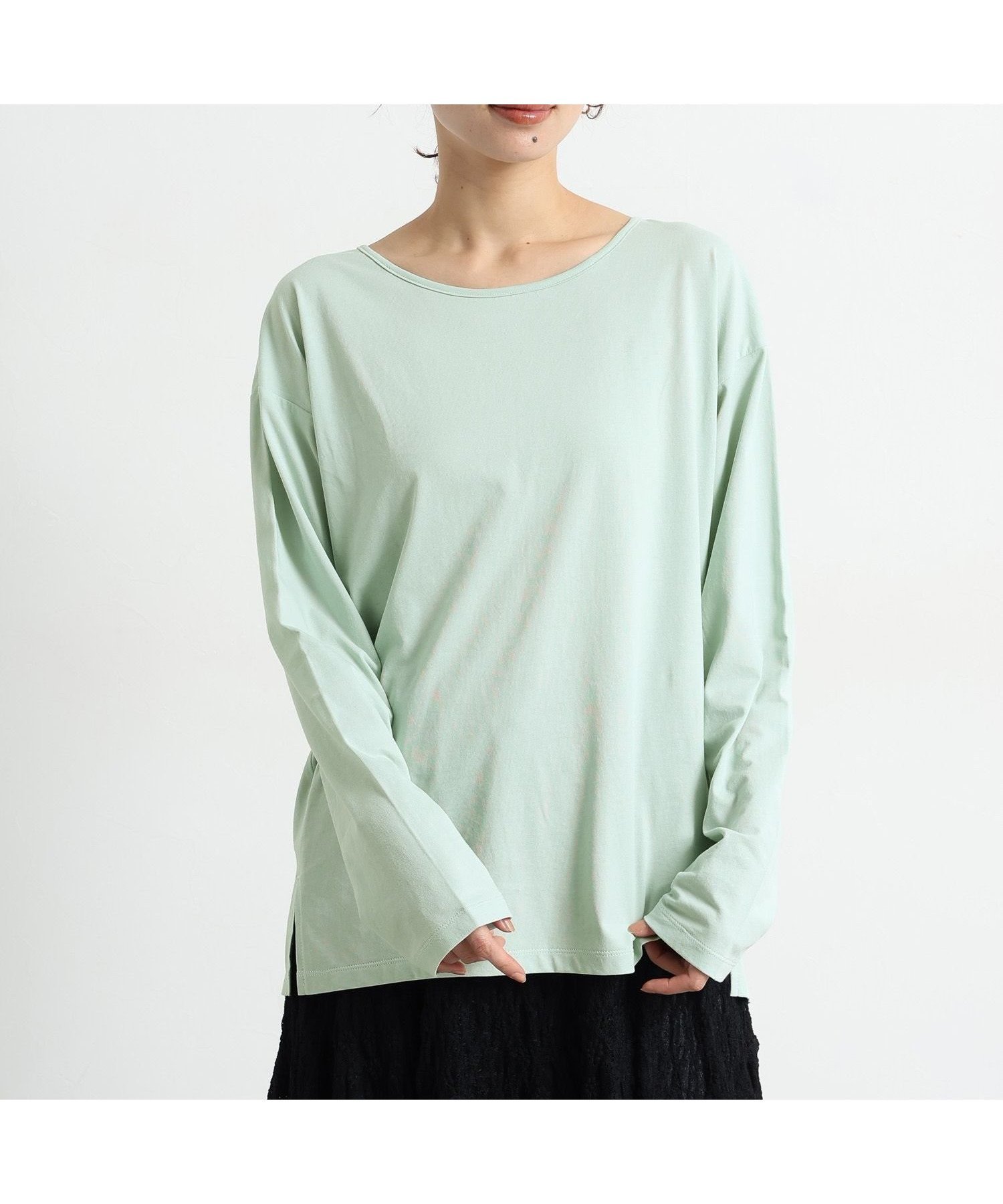 【スタディオ クリップ/studio CLIP】のベーシックシアーカラーロングTシャツ 人気、トレンドファッション・服の通販 founy(ファニー) ファッション Fashion レディースファッション Fashion for Women トップス・カットソー Cut & Sew Tops シャツ・ブラウス・オフィスカジュアル Elegant Blouses & Button-Ups ロングTシャツ・Tシャツ Longline T-Shirts & Tees おすすめ Recommended / Our Picks カットソー Cut and Sewn Top スウェット / スエット Sweatshirt, Sweatwear デニム Denim, Jeans Material トレンド Trend, Trending Now ベーシック Basic, Essential ロング Long, Long-Length 春 Spring 羽織 Haori, Light Jacket other-1|ID: prp329100004861633 ipo3291000000036041049