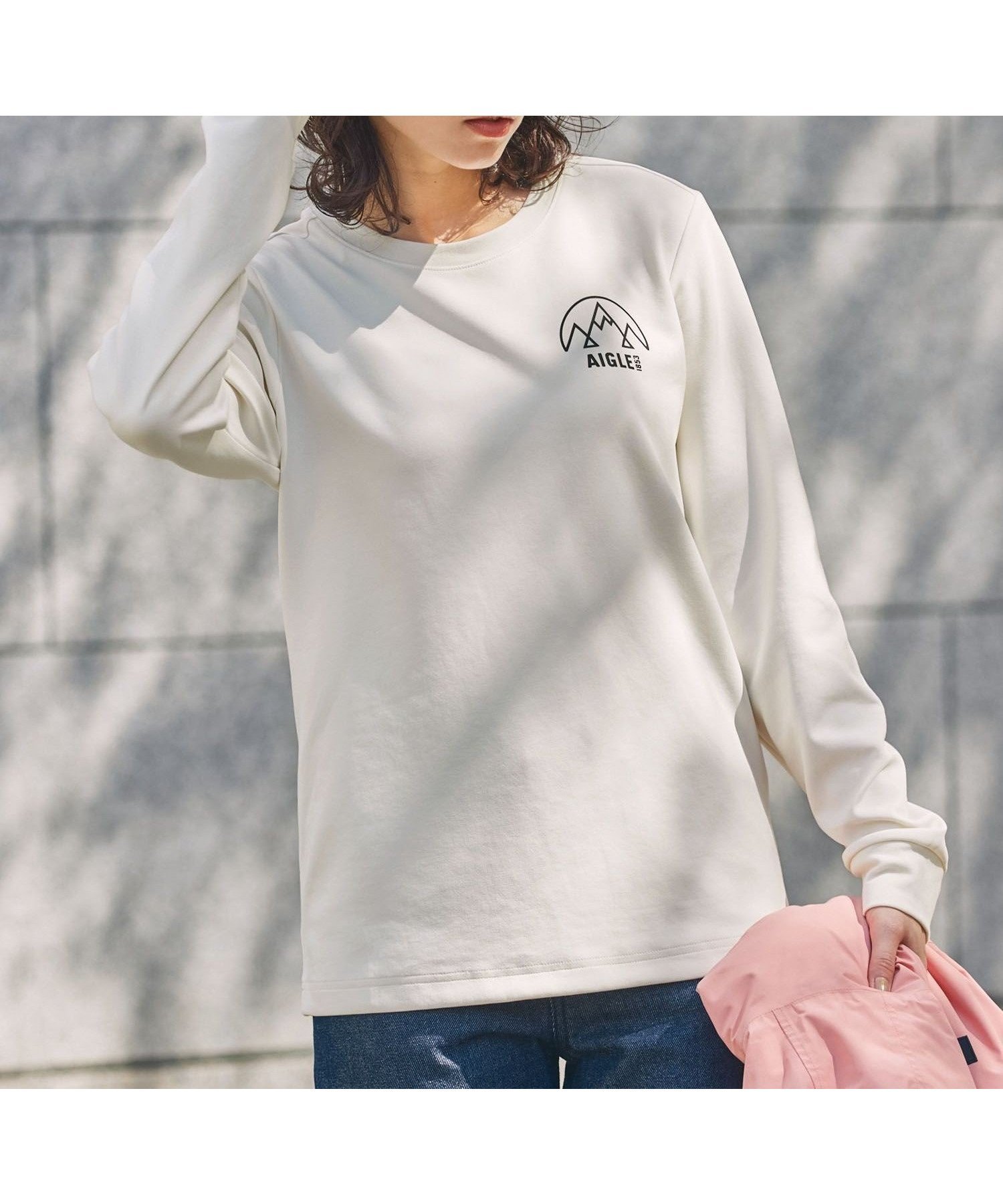 【エーグル/AIGLE】のUVカット ワンポイントロゴ ロングスリーブ 長袖リブTシャツ 人気、トレンドファッション・服の通販 founy(ファニー) ファッション Fashion レディースファッション Fashion for Women トップス・カットソー Cut & Sew Tops シャツ・ブラウス・オフィスカジュアル Elegant Blouses & Button-Ups ロングTシャツ・Tシャツ Longline T-Shirts & Tees アウトドア Outdoor Clothing スリーブ Sleeve, Long Sleeve / Short Sleeve プリント Print, Printed Pattern ロング Long, Long-Length ワンポイント One Point, Statement Accent 長袖 Long Sleeve, Full Sleeve other-1|ID: prp329100004861634 ipo3291000000036041170