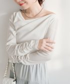 【ラブティックボンボン/La boutique BonBon】の【miki監修カラー・ネイビー サックス追加!】ドレープネックプルオーバー オフホワイト|ID: prp329100004861636 ipo3291000000036309304