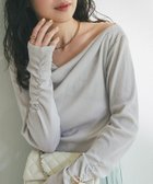 【ラブティックボンボン/La boutique BonBon】の【miki監修カラー・ネイビー サックス追加!】ドレープネックプルオーバー グレージュ|ID: prp329100004861636 ipo3291000000036309305