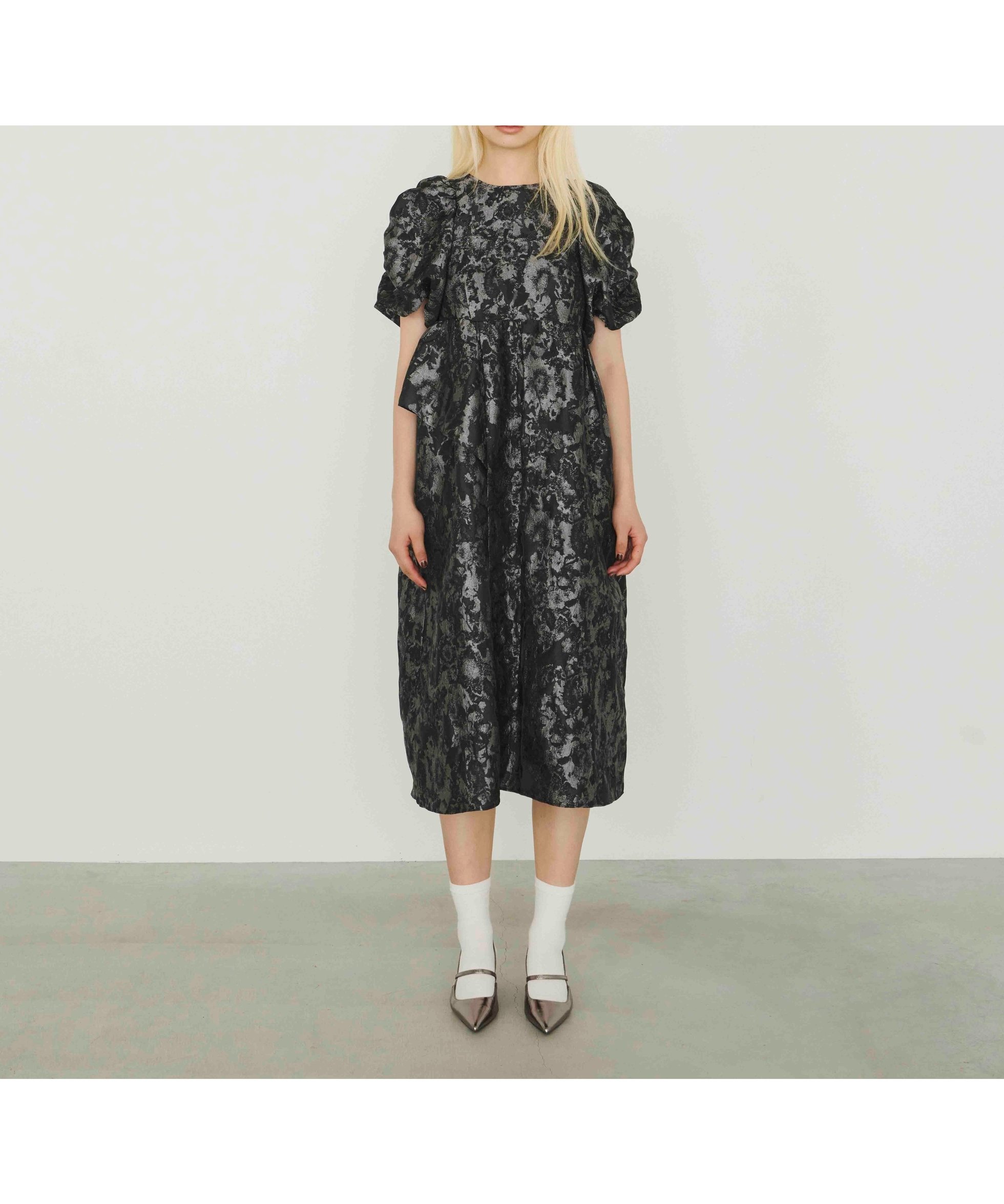 【その他のブランド/Other】の結婚式・二次会 ワンピースドレス オケージョン バブルスリーブ ジャカード インテリア・キッズ・メンズ・レディースファッション・服の通販 founy(ファニー) ファッション Fashion レディースファッション Fashion for Women ワンピース Dresses フォーマル・パーティードレス・結婚式用ドレス Elegant & Casual Dresses アシンメトリー Asymmetrical Style イエロー Yellow オケージョン Occasion Wear くるぶし Ankle-Length ガーリー Girly, Feminine Style ギャザー Gathered, Ruffled ジャカード/ジャガード Jacquard, Woven Pattern スリーブ Sleeve, Long Sleeve / Short Sleeve ドレス Dress, One-Piece バランス Balance, Style Balance フリル Frill, Ruffle エレガント 上品 Elegant 結婚式 Wedding 二次会 After Party グレー|ID: prp329100004861652 ipo3291000000036042332