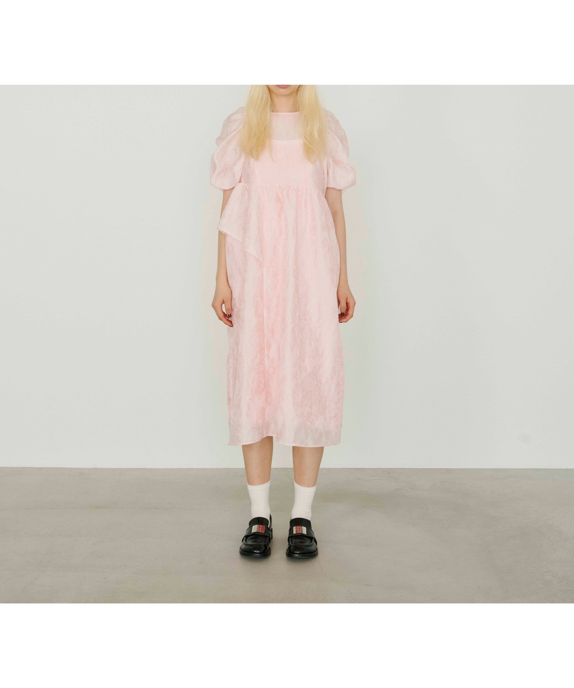 【その他のブランド/Other】の結婚式・二次会 ワンピースドレス オケージョン バブルスリーブ ジャカード インテリア・キッズ・メンズ・レディースファッション・服の通販 founy(ファニー) ファッション Fashion レディースファッション Fashion for Women ワンピース Dresses フォーマル・パーティードレス・結婚式用ドレス Elegant & Casual Dresses アシンメトリー Asymmetrical Style イエロー Yellow オケージョン Occasion Wear くるぶし Ankle-Length ガーリー Girly, Feminine Style ギャザー Gathered, Ruffled ジャカード/ジャガード Jacquard, Woven Pattern スリーブ Sleeve, Long Sleeve / Short Sleeve ドレス Dress, One-Piece バランス Balance, Style Balance フリル Frill, Ruffle エレガント 上品 Elegant 結婚式 Wedding 二次会 After Party ピンク|ID: prp329100004861652 ipo3291000000036042361