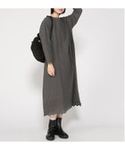 【クラウドナイン/cloudnine】の裾スカラップ刺繍の綿麻ワンピース 落ち着き 華やか ナチュラル服 体型カバー 千鳥柄 無地 人気、トレンドファッション・服の通販 founy(ファニー) ファッション Fashion レディースファッション Fashion for Women ワンピース Dresses エンブロイダリー Embroidery Design スカラップ Scallop, Scalloped Edge リネン Linen, Linen Fabric 楽ちん Easy Fit, Comfortable 無地 Plain, Solid Color thumbnail チャコール|ID: prp329100004861656 ipo3291000000036043039