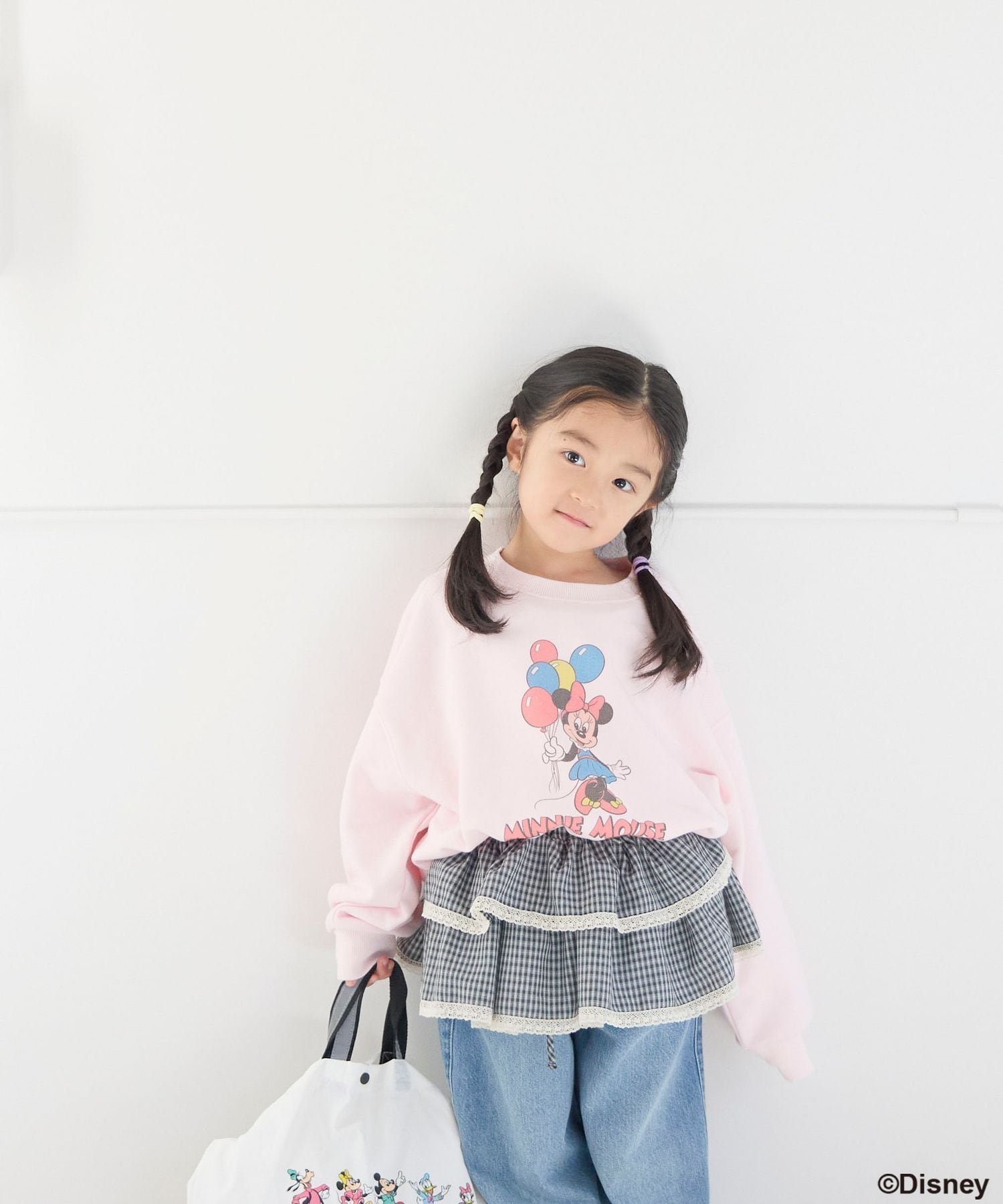 【ローリーズファーム/LOWRYS FARM / KIDS】のDisney/ウラケプルオーバー インテリア・キッズ・メンズ・レディースファッション・服の通販 founy(ファニー) 　ファッション　Fashion　キッズファッション　Fashion for Kids　トップス・カットソー　Cut & Sew Tops　おすすめ　Recommended / Our Picks　キャラクター　Character, Licensed Characters　スウェット / スエット　Sweatshirt, Sweatwear　ビッグ　Big, Oversized　定番　Standard, Basic Item　ピンク|ID: prp329100004861894 ipo3291000000036067370
