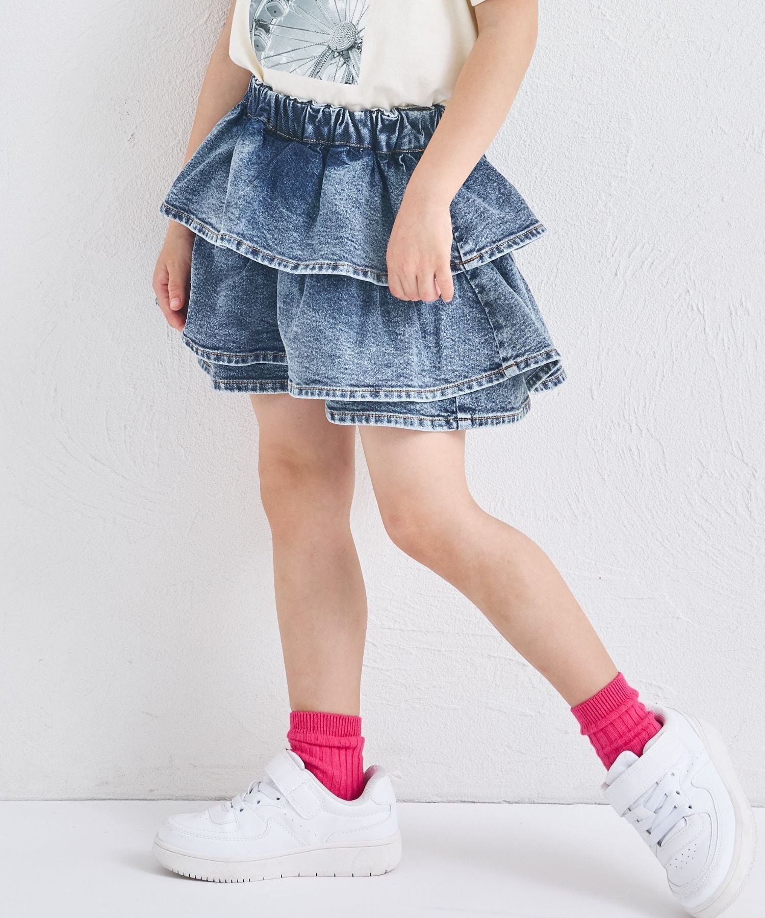 【ペアマノン/pairmanon / KIDS】の【新色追加】ガールズ ティアード デニムスカッツ/キッズ 人気、トレンドファッション・服の通販 founy(ファニー) ファッション Fashion キッズファッション Fashion for Kids キュロット Culottes, Wide Shorts シンプル Simple, Minimal ティアード Tiered, Tiered Style デニム Denim, Jeans Material バランス Balance, Style Balance other-1|ID: prp329100004861903 ipo3291000000036067923