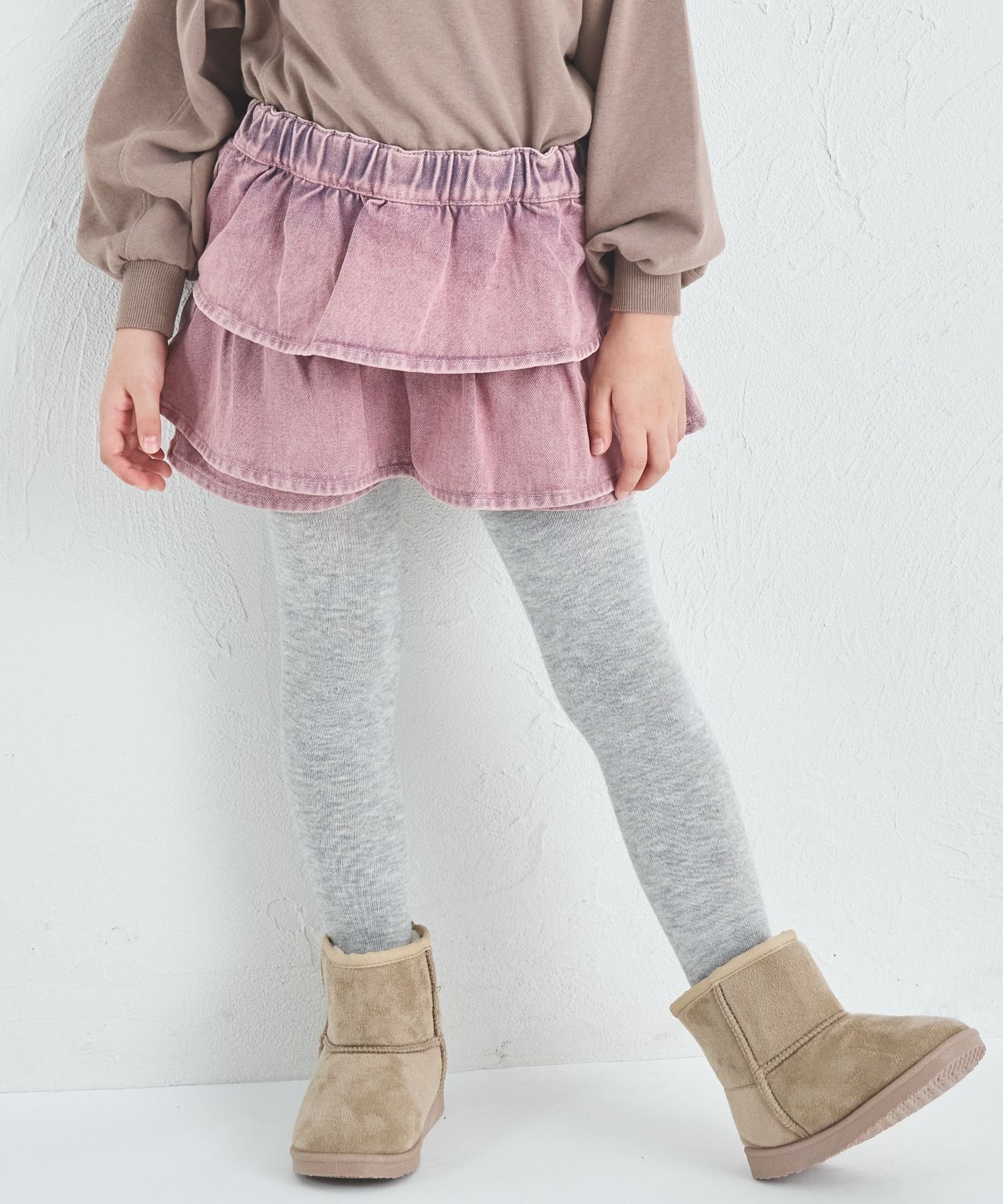 【ペアマノン/pairmanon / KIDS】の【新色追加】ガールズ ティアード デニムスカッツ/キッズ インテリア・キッズ・メンズ・レディースファッション・服の通販 founy(ファニー) ファッション Fashion キッズファッション Fashion for Kids キュロット Culottes, Wide Shorts シンプル Simple, Minimal ティアード Tiered, Tiered Style デニム Denim, Jeans Material バランス Balance, Style Balance ピンク20|ID: prp329100004861903 ipo3291000000036067930