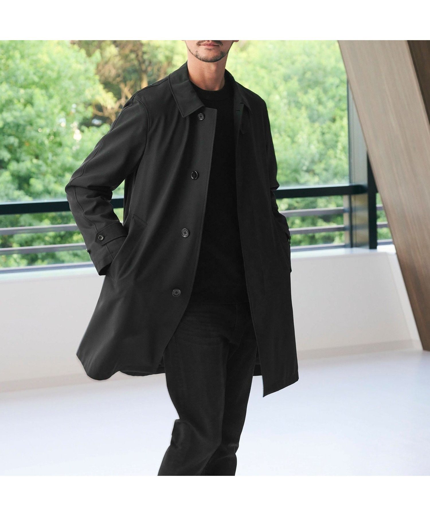 【ビューティ&ユース ユナイテッドアローズ/BEAUTY&YOUTH / UNITED ARROWS / MEN】の【WEB限定 WARDROBE SMART】Reflax バルマカーンコート インテリア・キッズ・メンズ・レディースファッション・服の通販 founy(ファニー) ファッション Fashion メンズファッション Fashion for Men コンパクト Compact, Small Size スタイリッシュ Stylish, Fashionable スタンド Stand Collar, Upright Stand スニーカー Sneakers, Trainers スマート Smart, Elegant スリーブ Sleeve, Long Sleeve / Short Sleeve ツイル Twist, Twisted Detail ファブリック Fabric, Textile モダン Modern, Contemporary おすすめ Recommended / Our Picks BLACK|ID: prp329100004861905 ipo3291000000036068111