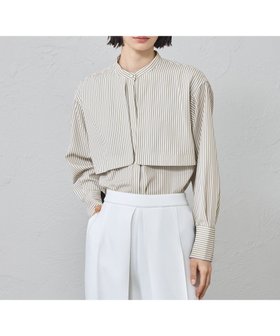 【キャスト/CAST】の【着用しわ軽減/吸水速乾】ストライプガンパッチブラウス 人気、トレンドファッション・服の通販 founy(ファニー) ファッション Fashion レディースファッション Fashion for Women トップス・カットソー Cut & Sew Tops シャツ・ブラウス・オフィスカジュアル Elegant Blouses & Button-Ups 春 Spring 秋 Autumn 吸水 Absorbent, Quick-Dry シンプル Simple, Minimal ストライプ Stripe, Striped Pattern ストレッチ Stretch, Stretchy Fabric ドレープ Drape, Draping Fabric フロント Front, Front Design 冬 Winter / This Winter S/S・春夏 SS, Spring/Summer, Warm Season おすすめ Recommended / Our Picks 夏 Summer |ID:prp329100004861919